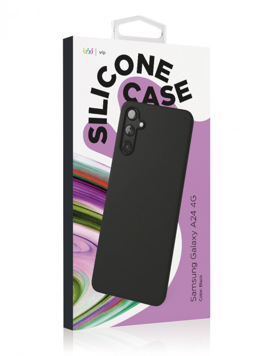 Чехол защитный "vlp" Silicone Case для Samsung Galaxy A24 черный