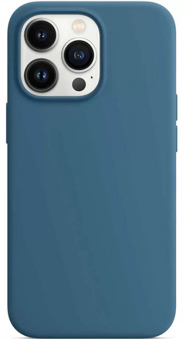 Чехол Silicone Case MagSafe для iPhone 13 Pro Max Голубой