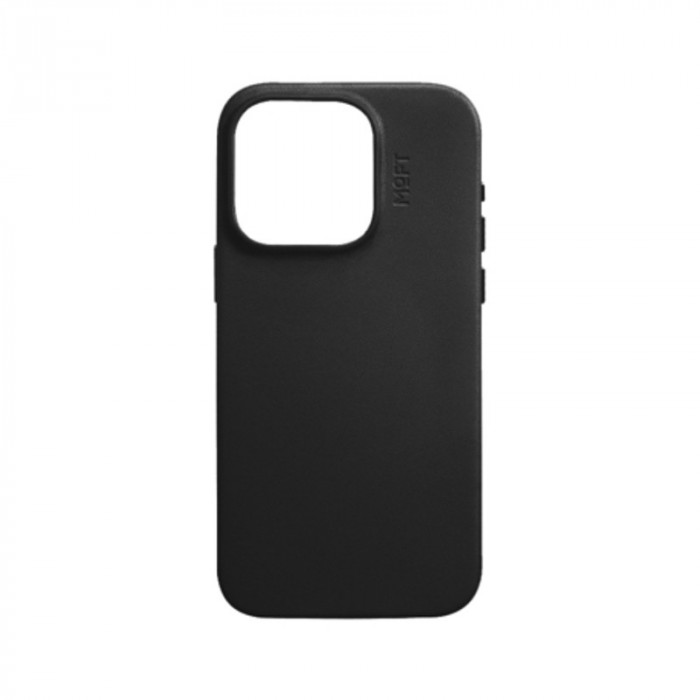 Чехол из веганской кожи с поддержкой MagSafe MOFT Snap Case MOVAS для iPhone 15 Pro Черный янтарь (Black Amber)