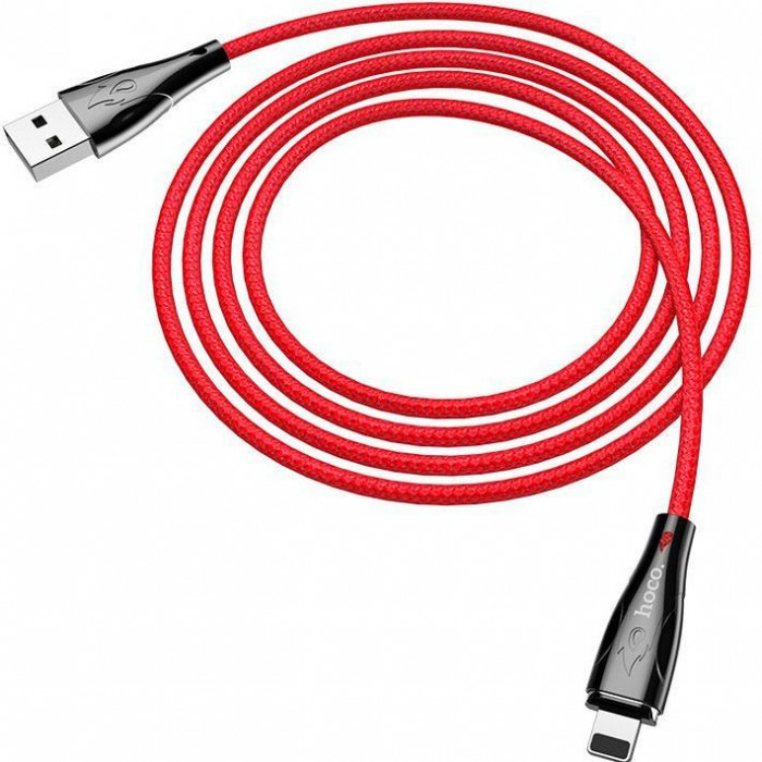 Магнитный кабель USB Lightning 1.2м Hoco U75 Blaze Красный
