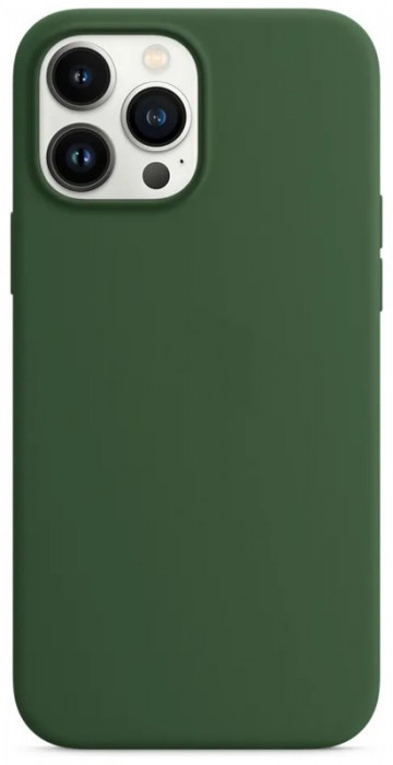 Чехол Silicone Case with Magsafe + IC для iPhone 13 Pro Max Темно-зеленый (Clover)