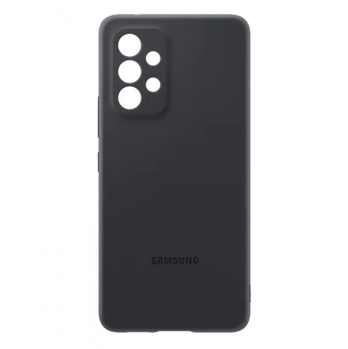 Чехол Silicone Cover для Samsung Galaxy A53 Черный