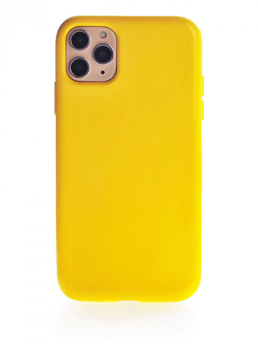 Чехол-накладка KeepHone для Apple iPhone 11 Pro Max Полупрозрачный (Золотая окантовка)