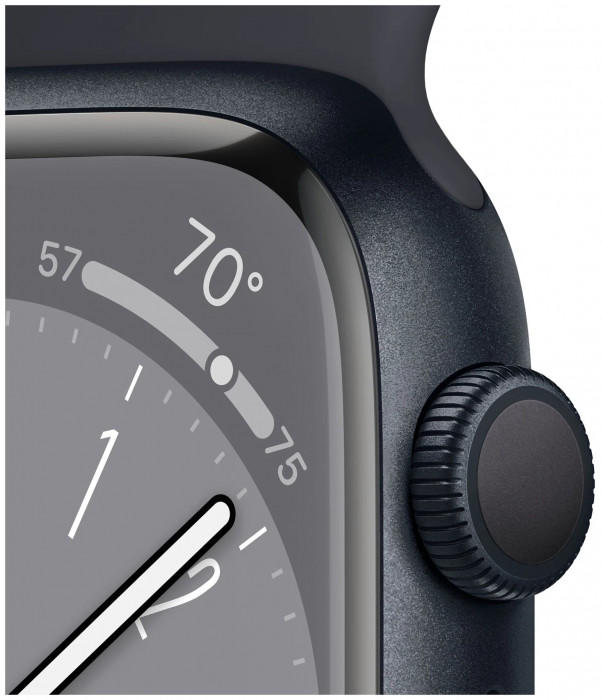 Умные часы Apple Watch Series 8 45mm GPS Midnight Aluminum Case with Sport Band Midnight