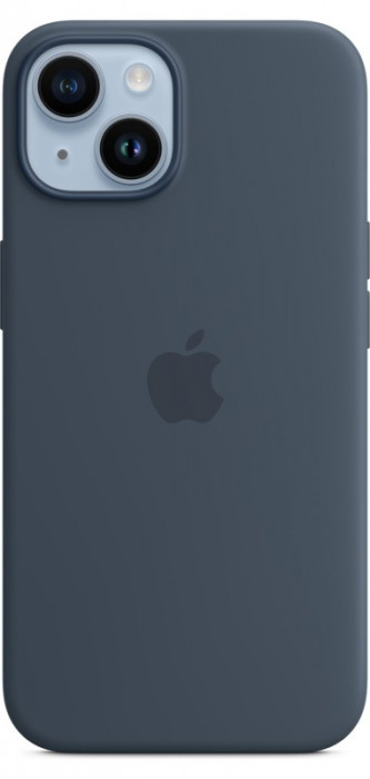 Чехол Silicone Case MagSafe для iPhone 14 Strom Blue