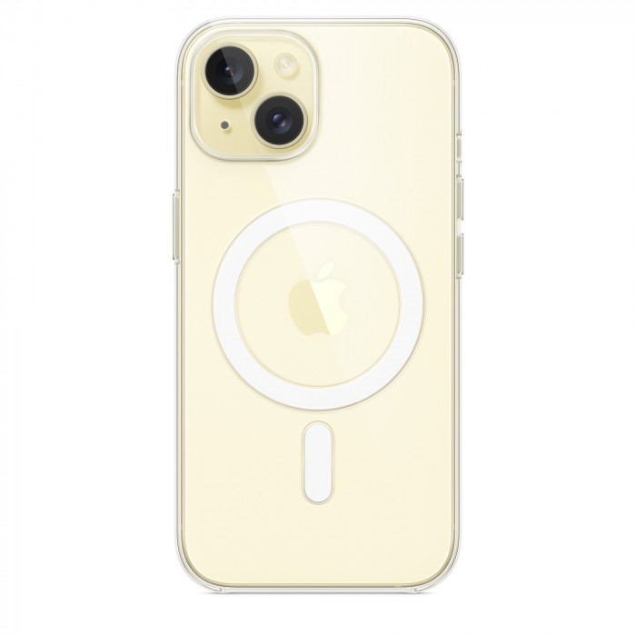 Чехол Clear Case MagSafe для iPhone 15 Прозрачный