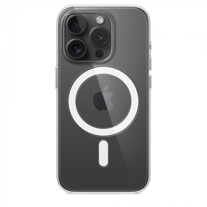 Чехол Clear Case MagSafe для iPhone 15 Pro Прозрачный