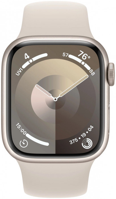 Умные часы Apple Watch Series 9 41mm GPS Aluminum Case with Sport Band Starlight