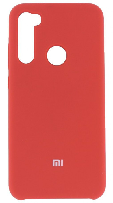Чехол-накладка Silicone Cover для Xiaomi Redmi Note 8 Красный-металик