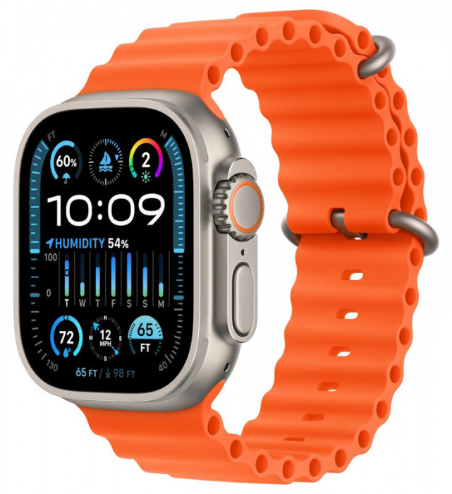 Умные часы Apple Watch Ultra 2 49mm GPS + Cellular Titanium Case with Orange Ocean Band