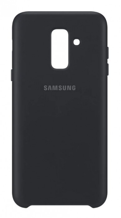 Чехол-накладка Silicone Cover для Samsung Galaxy A5 2018/A8 2018 Черный