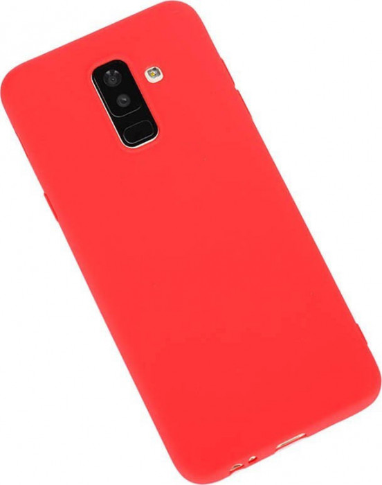 Чехол-накладка Silicone Cover для Samsung Galaxy A6 2018 Красный