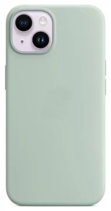 Чехол Silicone Case для iPhone 14 Зеленый (Succulent)