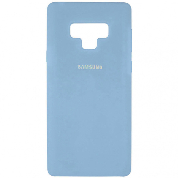 Чехол-накладка Silicone Cover для Samsung Galaxy Note 9 Cиний
