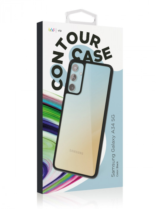 Чехол защитный VLP Contour Case для Samsung Galaxy A34 черный