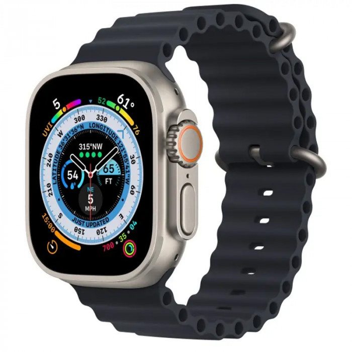 Умные часы Apple Watch Ultra 49mm GPS + Cellular Titanium Case with Midnight Ocean Band