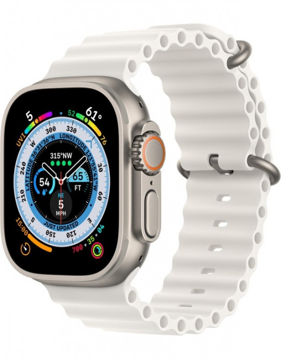 Умные часы Apple Watch Ultra 49mm GPS + Cellular Titanium Case with Starlight Ocean Band