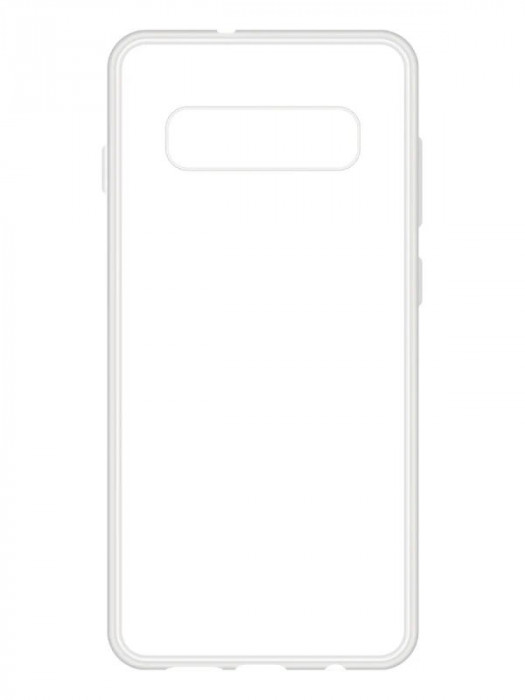 Силиконовая накладка для Samsung Galaxy S10 Plus Прозрачная