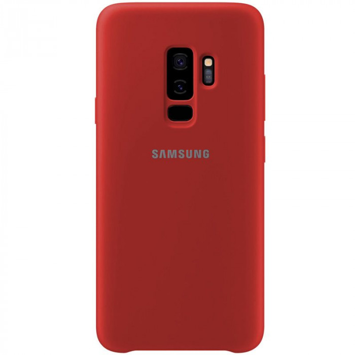 Чехол-накладка Silicone Cover для Samsung Galaxy S9 Красный