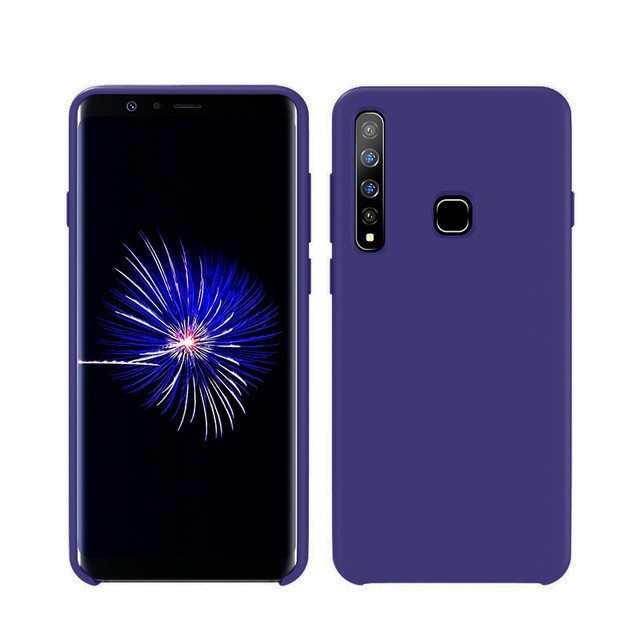 Чехол-накладка Silicone Cover для Samsung Galaxy A9 2018 Фиолетовый