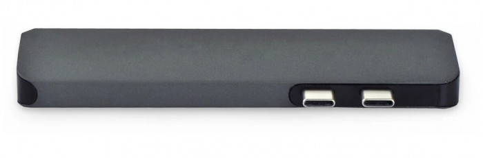 Стыковочная станция Gurdini для Macbook USB-C to 2*PD/HDMI/2*USB3.0/SD/TF Графит