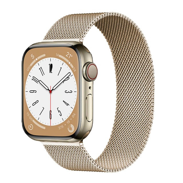 Ремешок Milanese Loop для Apple Watch 42/44/45/49мм Винтажное золото