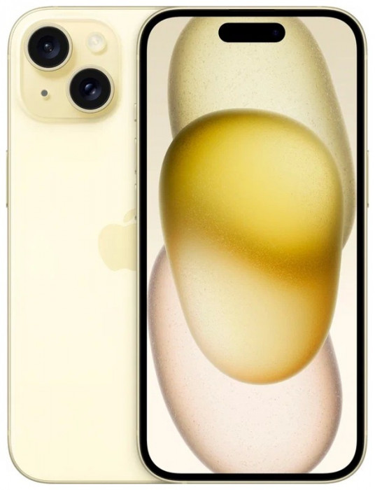 Смартфон Apple iPhone 15 128GB Желтый (Yellow) eSim