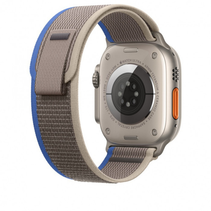 Ремешок Trail Loop для Apple Watch 42/44/45/49mm Синий/Серый (Blue/Gray)