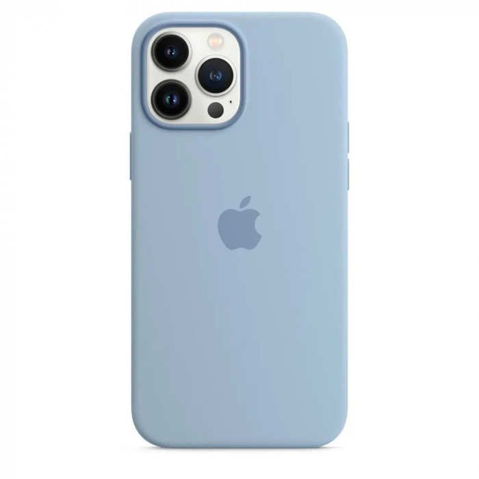 Чехол Silicone Case MagSafe для iPhone 13 Pro Blue Fog