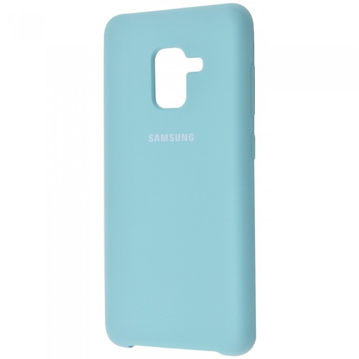 Чехол Silicone Cover для Samsung Galaxy A5 2018/A8 2018 Голубой