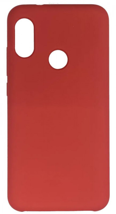 Чехол-накладка Silicone Cover для Xiaomi Mi A2 Lite/Redmi 6 Pro Малиновый