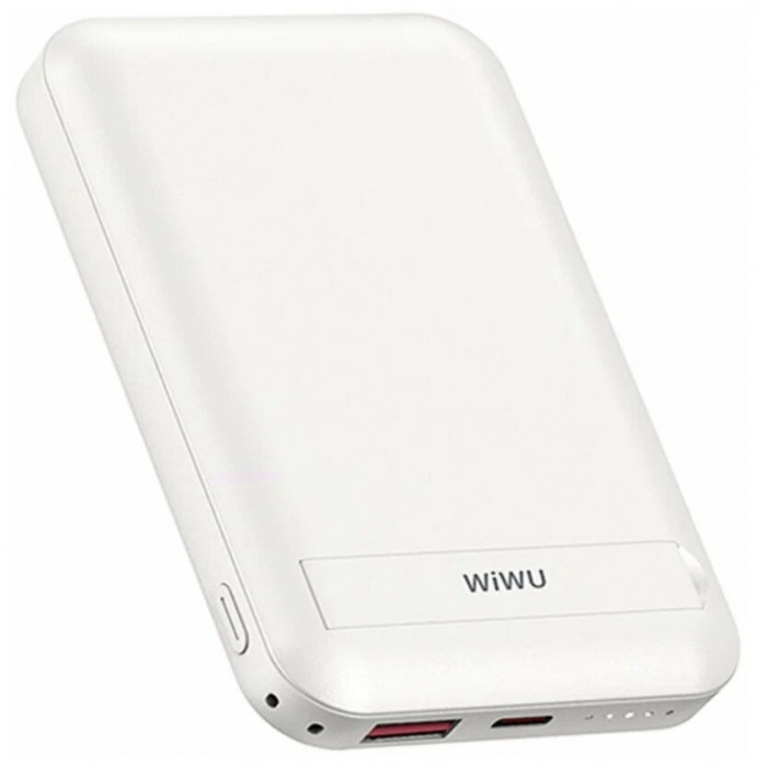 Внешний аккумулятор WIWU Snap Cube Magnetic Wireless Power Bank 10000mah Белый