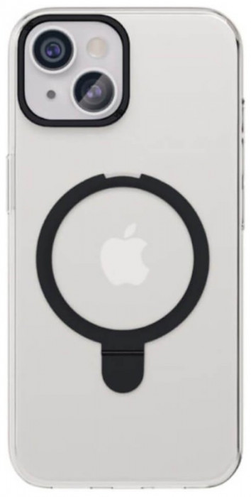 Чехол защитный VLP Ring Case c MagSafe подставкой для iPhone 15 Черный