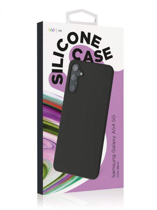 Чехол защитный "vlp" Silicone Case для Samsung Galaxy A54 черный