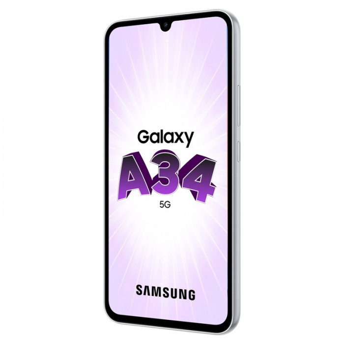 Смартфон Samsung Galaxy A34 5G 8/128GB Перламутр (Awesome Silver)