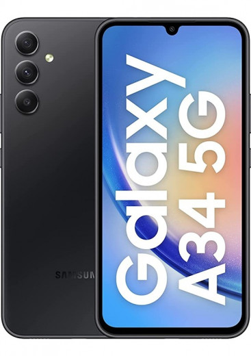 Смартфон Samsung Galaxy A34 5G 8/128GB Графитовый (Awesome Graphite) — 