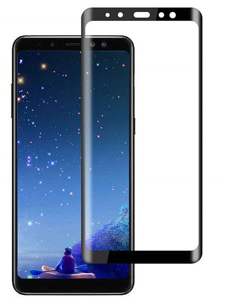 Защитное стекло для Samsung Galaxy A8 Plus Черный