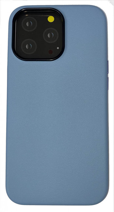 Чехол-накладка кожаная K-Doo Noble Collection (PC+PU) для Iphone 13 Pro Небесно-голубая