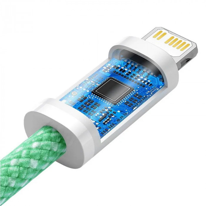 Кабель Baseus Dynamic Series Fast Charging Data Cable Type-C to Lightning 20W 1m Зеленый (CALD000006)