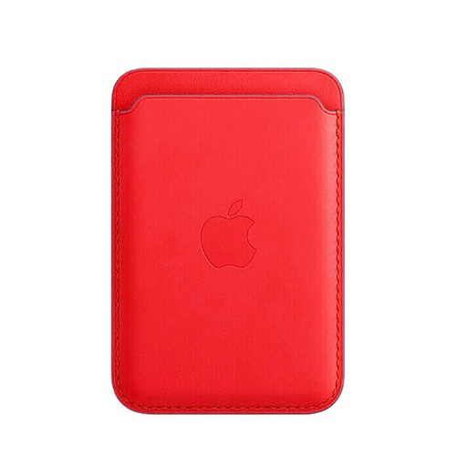Чехол Leather Wallet MagSafe для iPhone Red