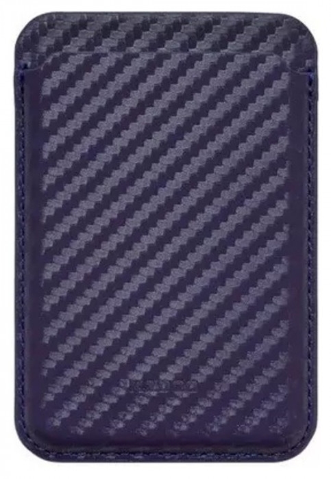 Кардхолдер K-DOO Leather Wallet MagSafe Carbon Фиолетовый