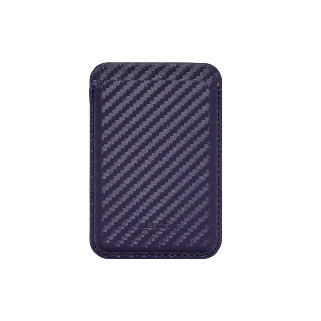 Кардхолдер K-DOO Leather Wallet MagSafe Carbon Фиолетовый