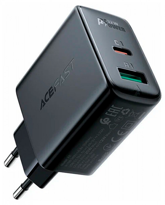 Зарядное устройство ACEFAST A5 32W USB-C Черный