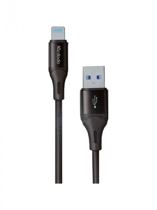 Кабель McDodo USB-A to lightning Color Series 1.2m 3A CA-1832 Черный