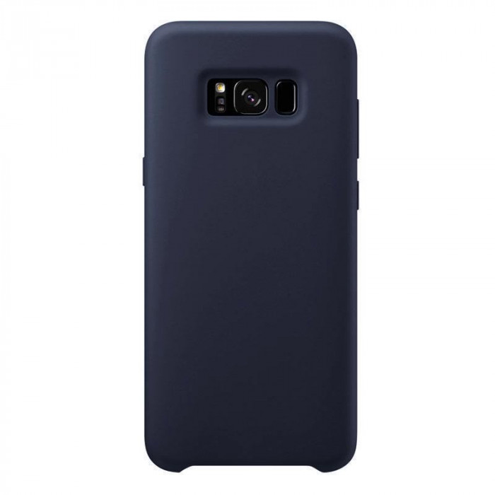 Чехол-накладка Silicone Cover для Samsung Galaxy S8+ Темно-синий
